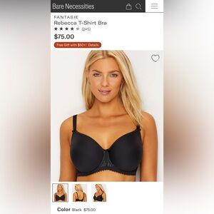Bare Necessities NWT 32H Rebecca Tshirt bra